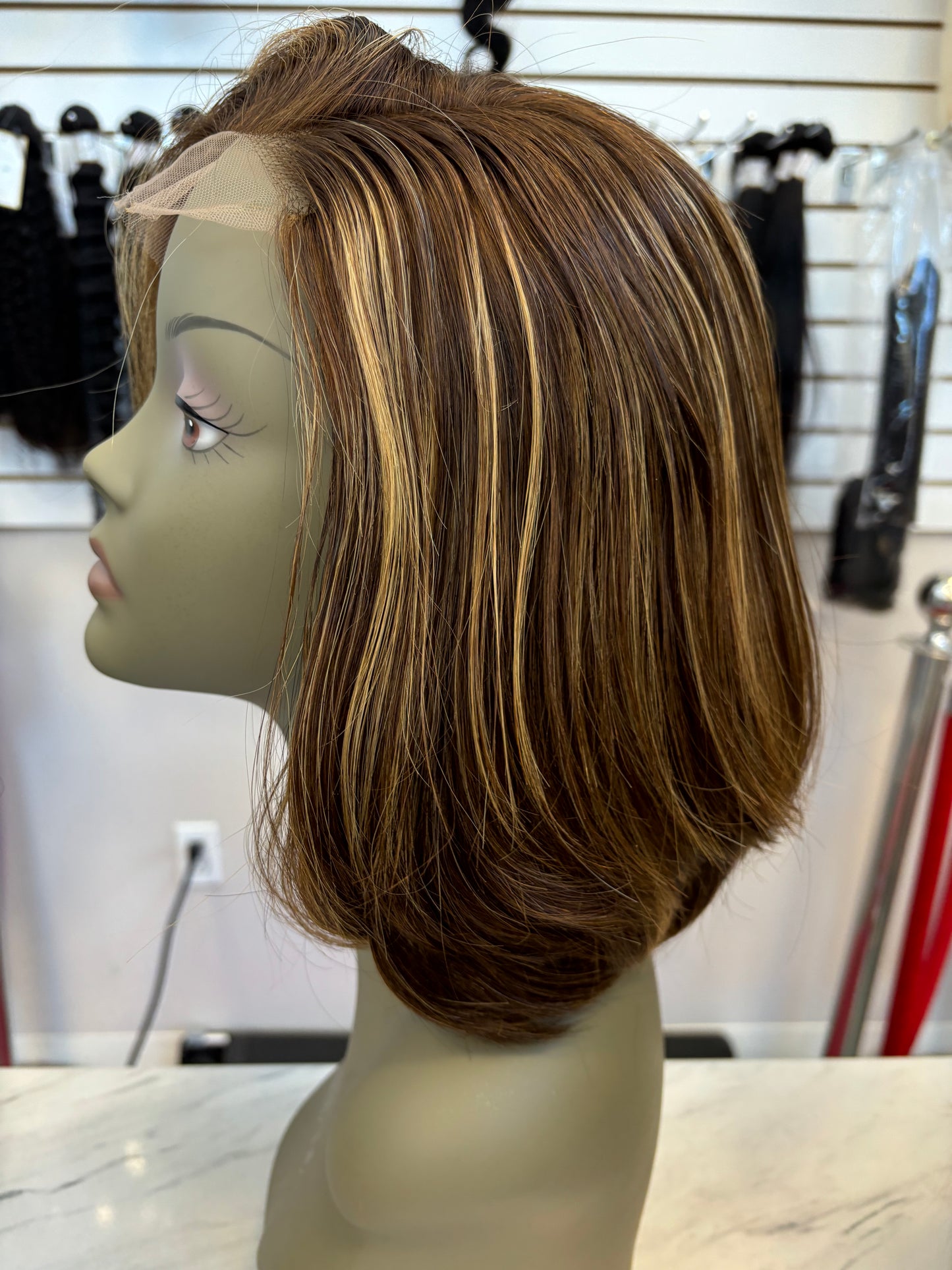 Layered Bob Highlight Wig 8”