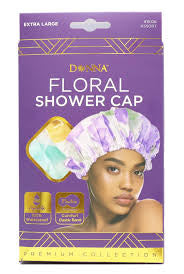 Donna Floral Shower Cap