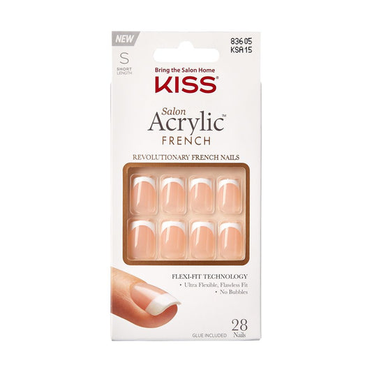 Kiss Salon Acrylic French - Short