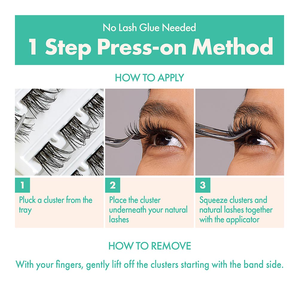 Press & Go Press On Cluster Lashes All-in-One Kit