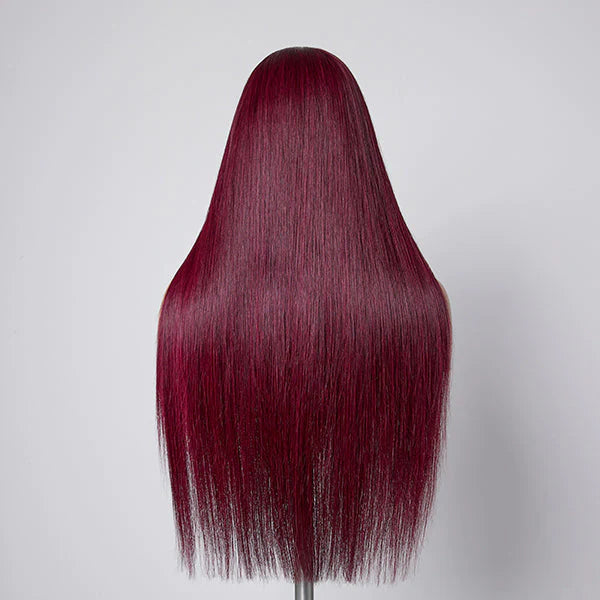 Taylor Made 5x5 Closure Burgundy Straight  Wig