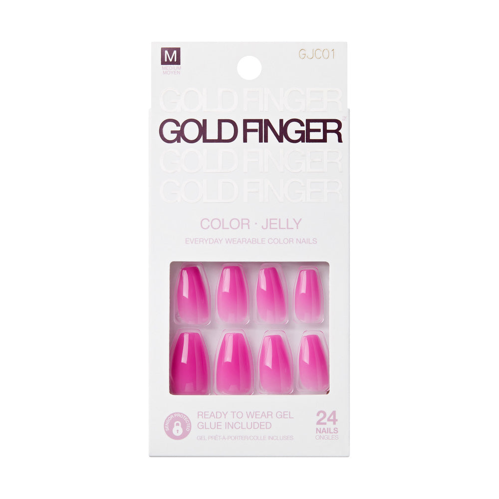 Kiss Gold Finger Jelly Color Nails – Snowy
