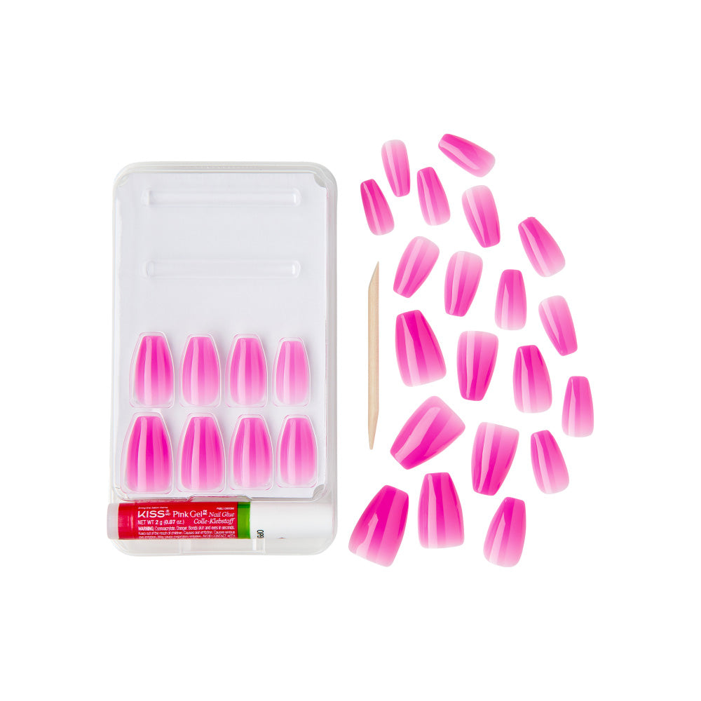 Kiss Gold Finger Jelly Color Nails – Snowy