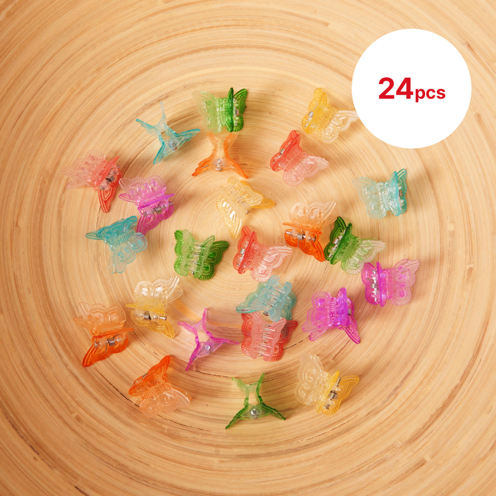 Kids Butterfly Claw Clip Ombre (24pcs)