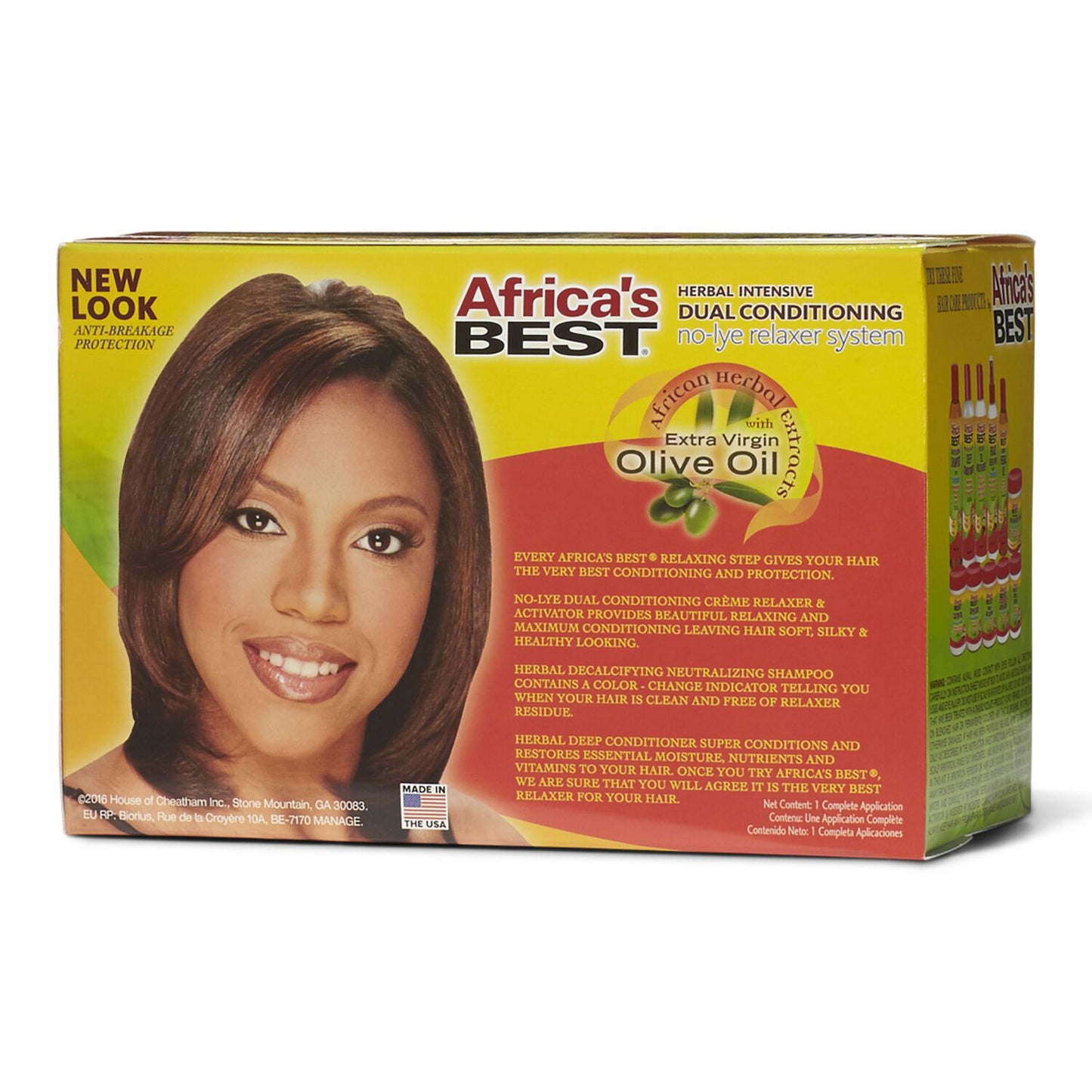 Africa's Best Herbal Intensive Dual Conditioning No-Lye Hair Relaxer Regular Strength