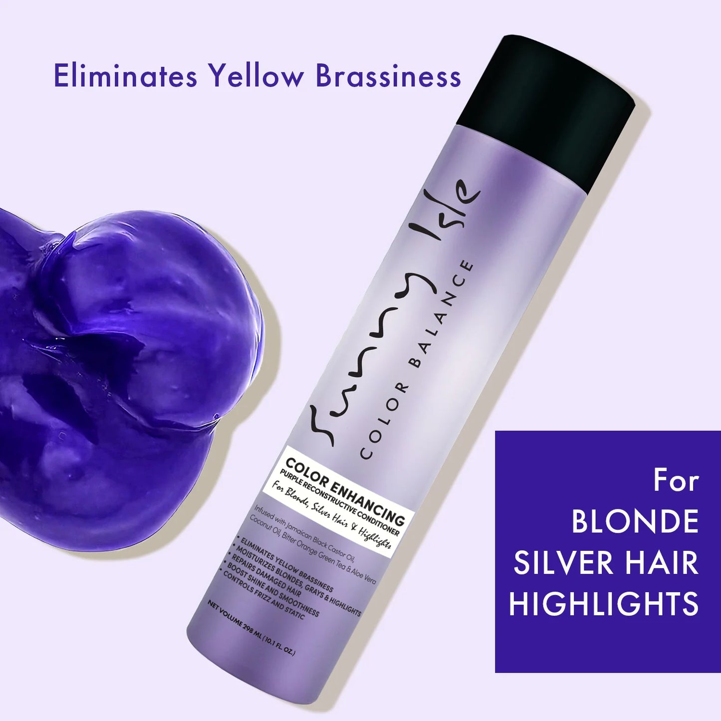 Sunny Isle Color Enhancing Purple Reconstructive Conditioner 10.1oz