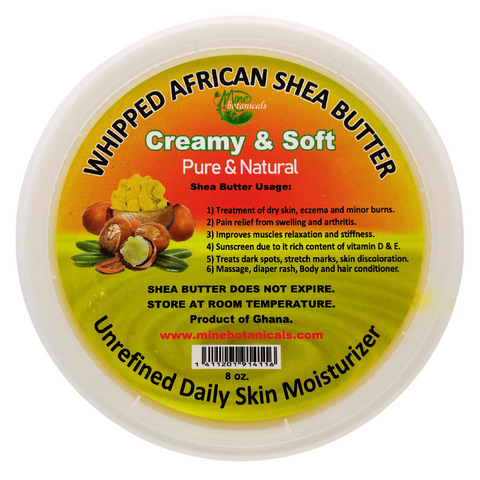 Mine Botanicals African Shea Butter Creamy & Soft  16oz (White)