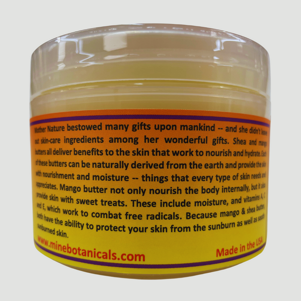 Mine Botanicals Whipped Shea Butter with Mango Butter 8oz Taylor Made