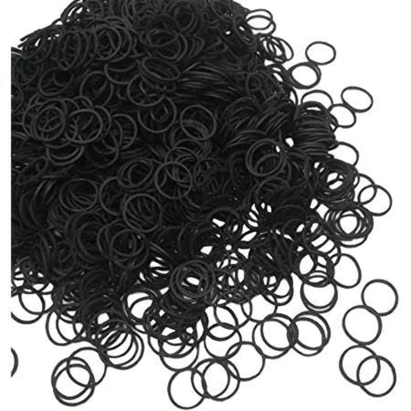 MAGIC COLLECTION - Premium Rubber Bands Black 1000 Pieces