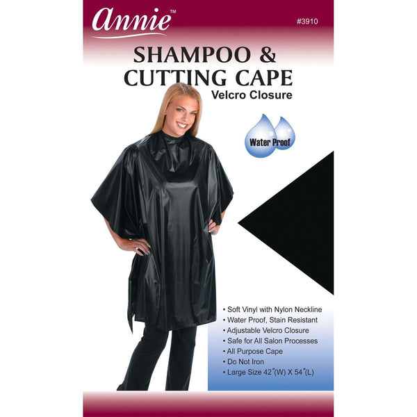 Annie Shampoo Cape Velcro Closure #3913