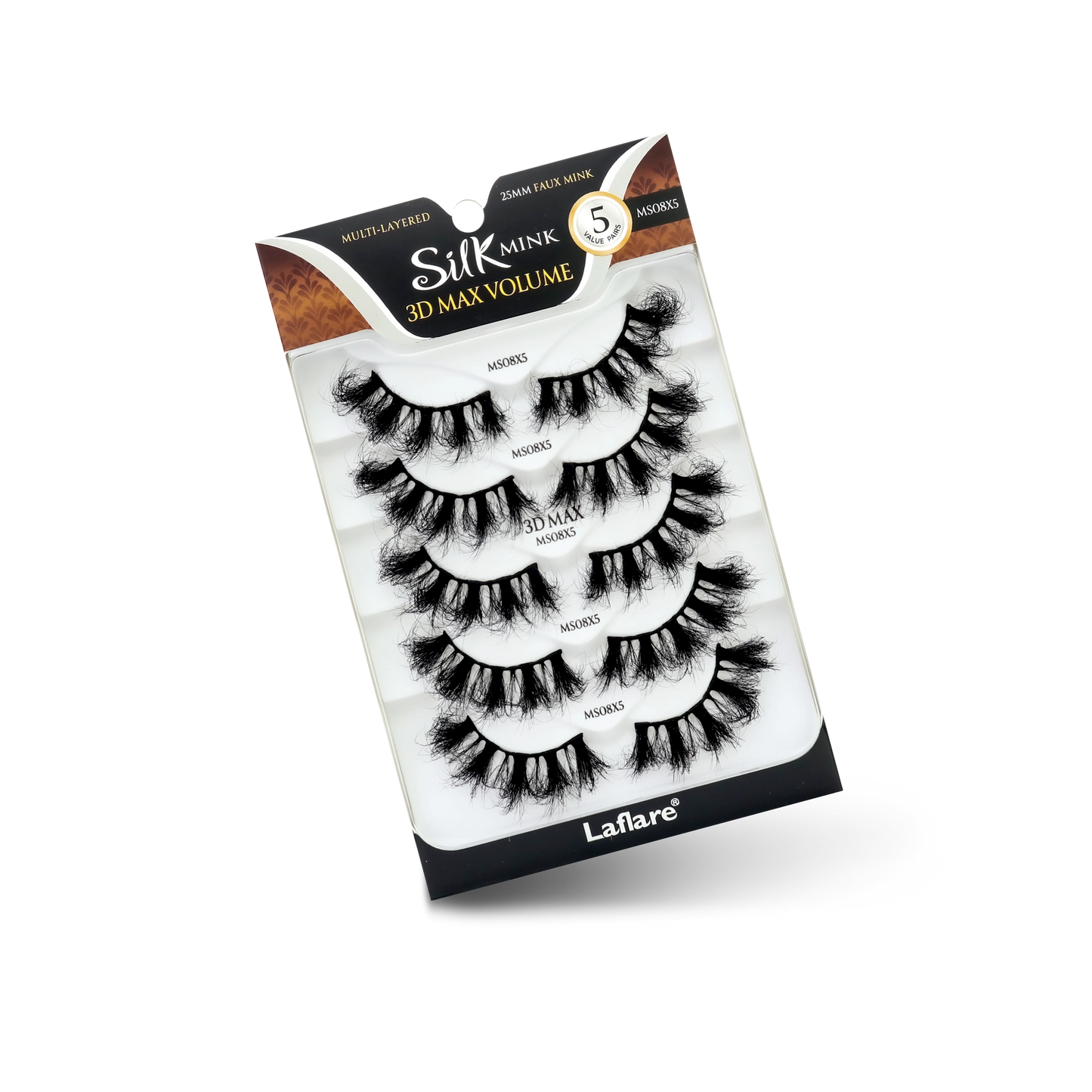 3D SILK MINK MAX VOLUME 5 PAIRS VALUE PACK: LFVP-MS02X5P