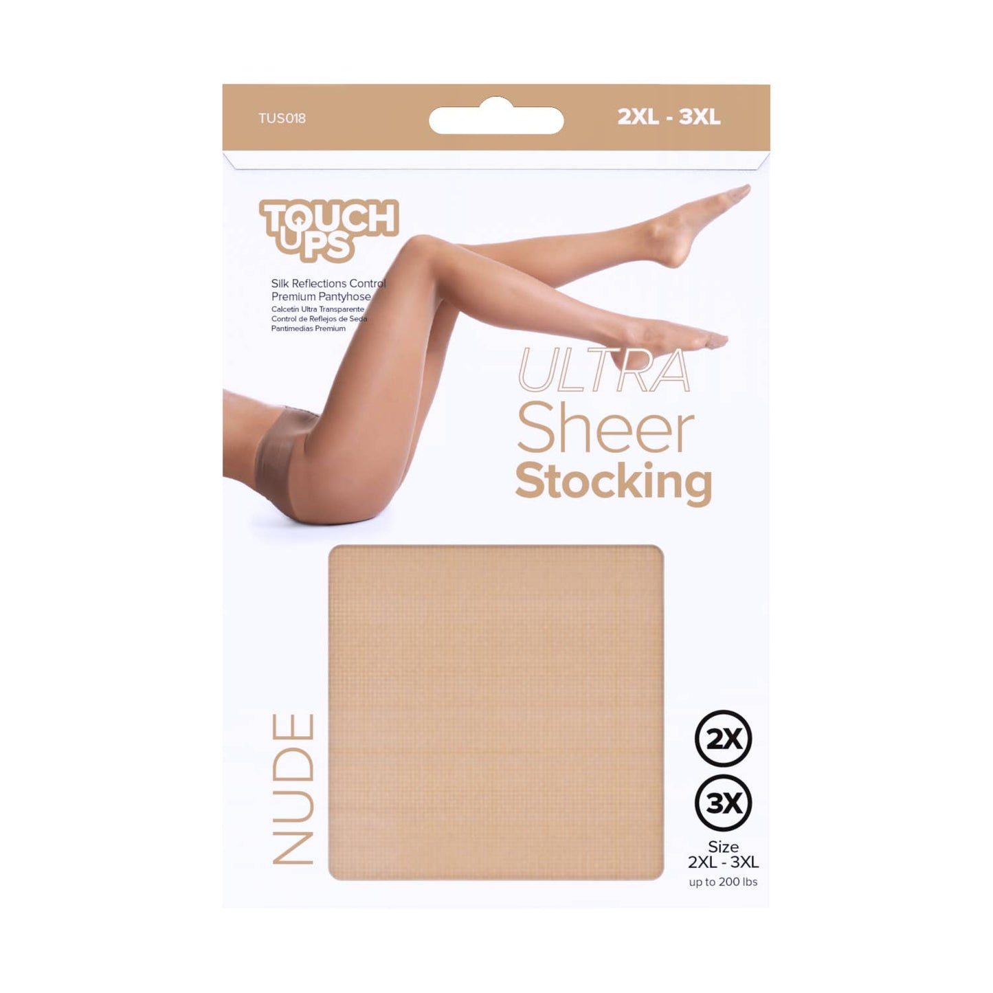 Touch Ups Ultra Sheer Stocking: Coffee - 2XL-3XL