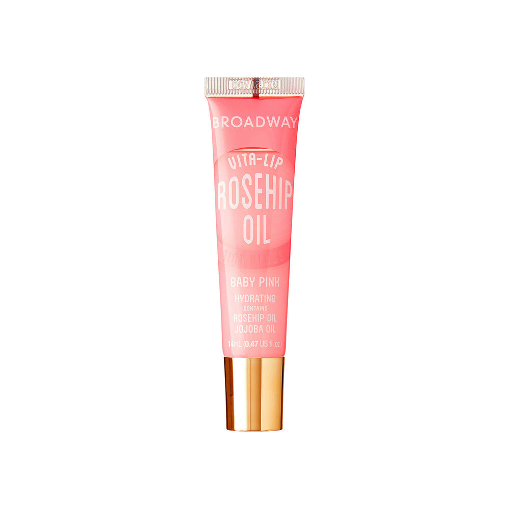 Broadway Vita-Lip Moisturizing, Soothing & Super Shiny Clear Lip Gloss-Rosehip Oil
