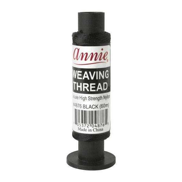 Annie High Strength Weaving Thread Black 60 Meters: Default Title