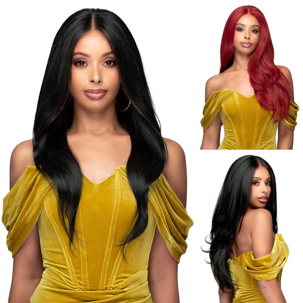 Bobbi Boss Human Hair Blend HD Lace Frontal Wig Hand-Tied Lace Lauren