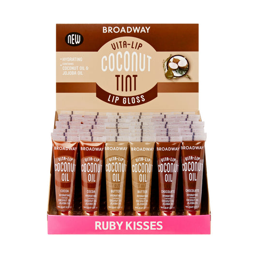 Broadway Vita-Lip Moisturizing, Soothing & Super Shiny Clear Lip Gloss-Coconut Oil