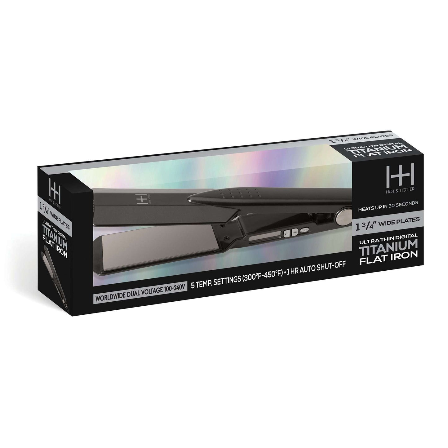 Hot & Hotter Ultra Thin Digital Titanium Flat Iron 1 3/4"
