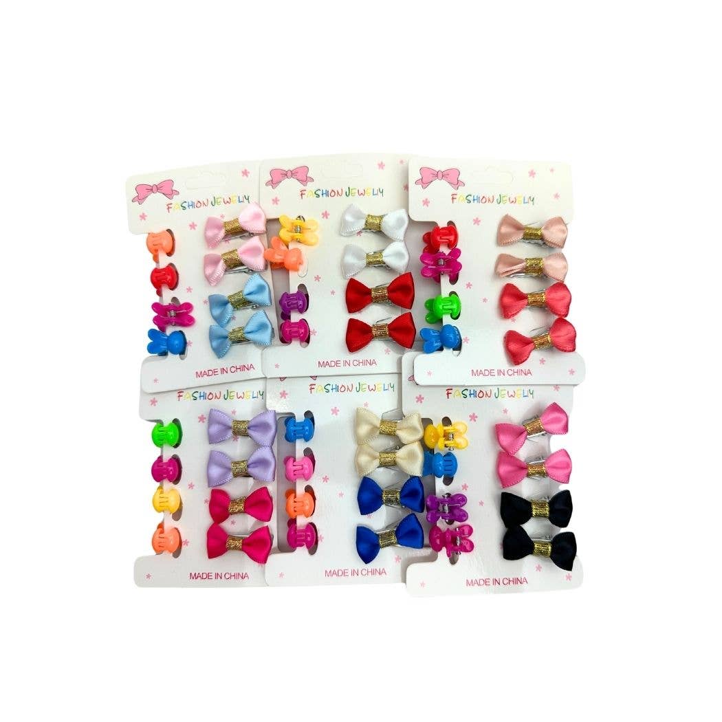 Baby Mini Hair Claw Clips, Mini Bow Clips: Style 1