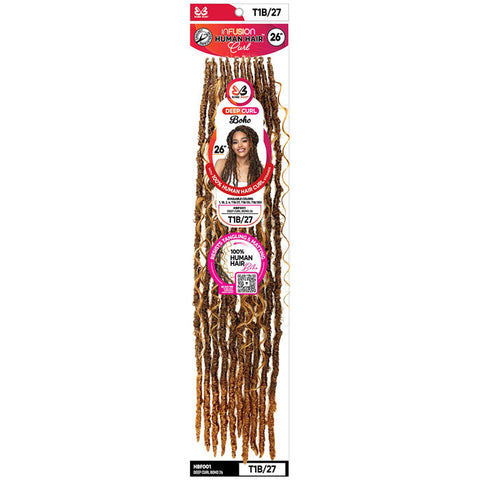 Bobbi Boss Infusion Human Hair Curl Crochet Braids - DEEP CURL BOHO 26"