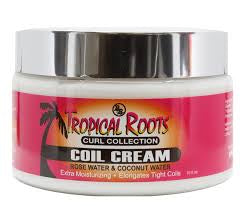Bronner Bros Tropical Roots Rose and Coconut Water Coil Cream 10 oz