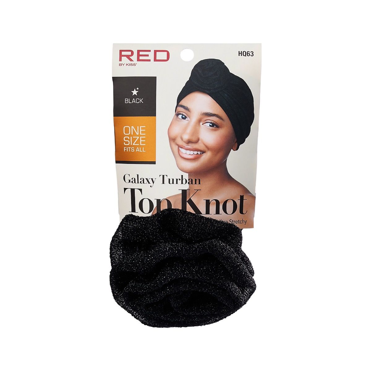 Red Galaxy Top Knot Turban