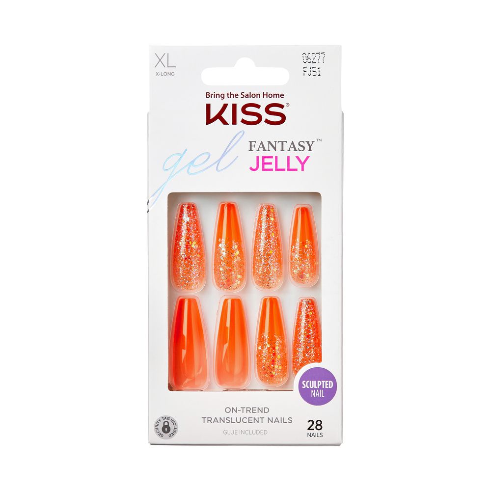 Kiss Jelly FANTASY NAILS- ORANGE JELLY