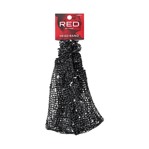 Red by Kiss Mesh Headband (Black)