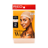 Red Stocking Wig Cap Beige 2PCS