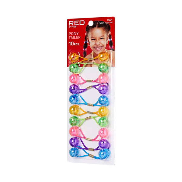 RED by Kiss 10 Pieces 16mm Ball Hair Ties