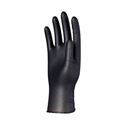 Red Black Vinyl Gloves 6PCS L
