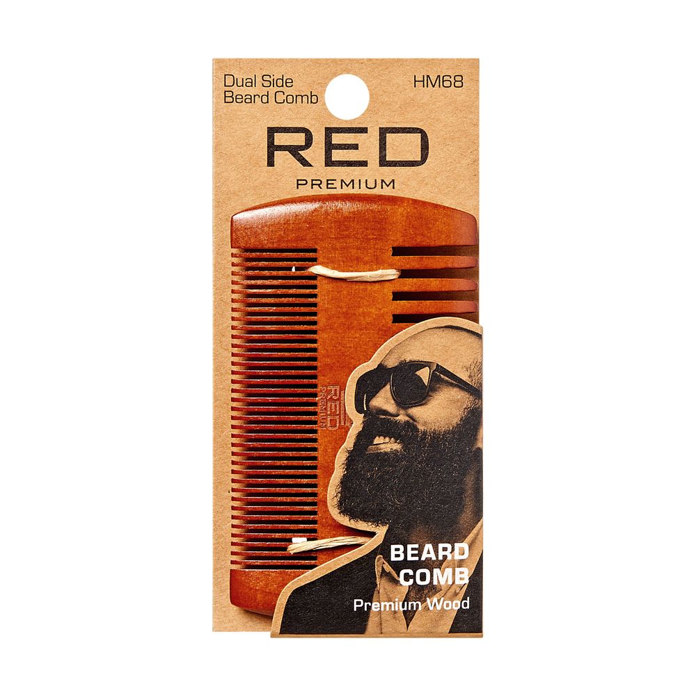 Premium Wood Dual Side Beard Comb