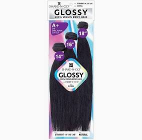 SHAKE 'N GO GLOSSY 100% VIRGIN REMY HAIR MULTI PACK SOLUTION- STRAIGHT