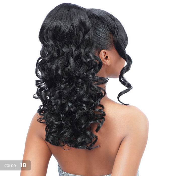 Miss Bang Lace Part Drawstring Ponytail - LEXI