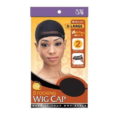 QFITT  Stocking Wig Cap Xlarge Size Black 126
