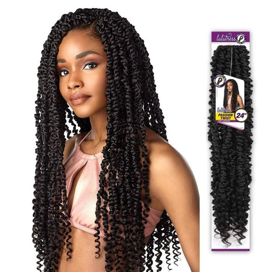 LULUTRESS CROCHET BRAID PASSION TWIST 24"