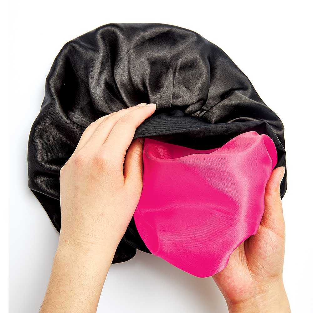 Reversible Silky Satin Hair Cap