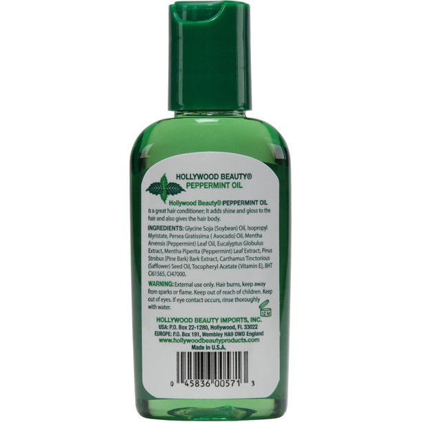 Hollywood Beauty Peppermint Hair Oil, 2 Oz