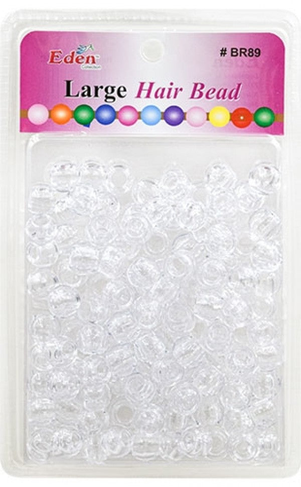 Hair Beads Clear Large