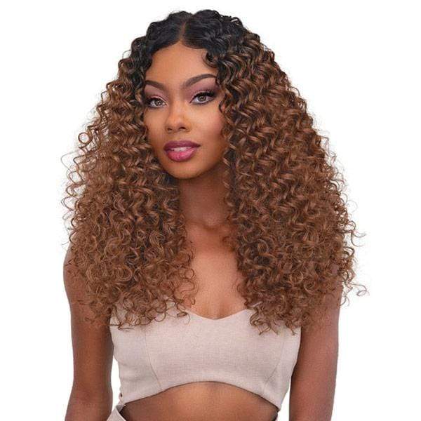 Janet Collection Synthetic Melt HD  Extended Part Swiss Lace Wig DEE