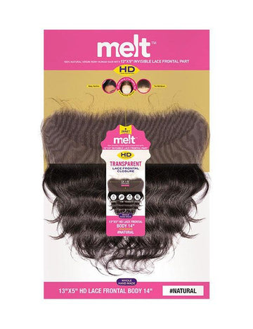 Janet Collection 100% Natural Virgin Remy HH 13x5 Melt HD Transparent Lace Frontal Closure