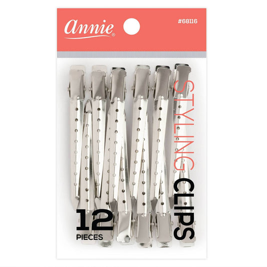 ANNIE DUCK BILL CLIPS 12CT #3168