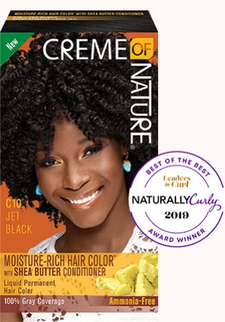 CREME OF NATURE MOISTURE-RICH HAIR COLOR  JET BLACK 10