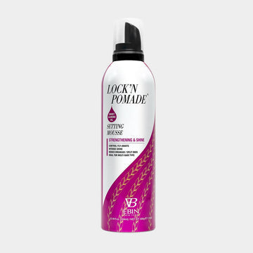 LOCK'N POMADE SETTING MOUSSE STRENGTHENING & SHINE - SWEET ALMOND OIL 12oz