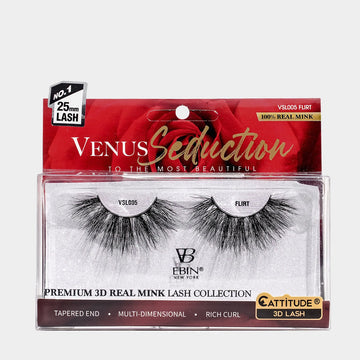 VENUS SEDUCTION 25MM REAL MINK 3D LASHES - FLIRT