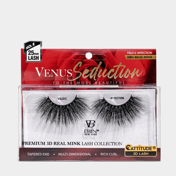 VENUS SEDUCTION 25MM REAL MINK 3D LASHES - AFFECTION