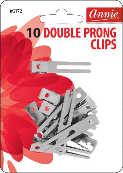 10 Double Prong Clips