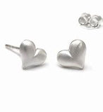 Earrings Silver Heart Studs Sterilized