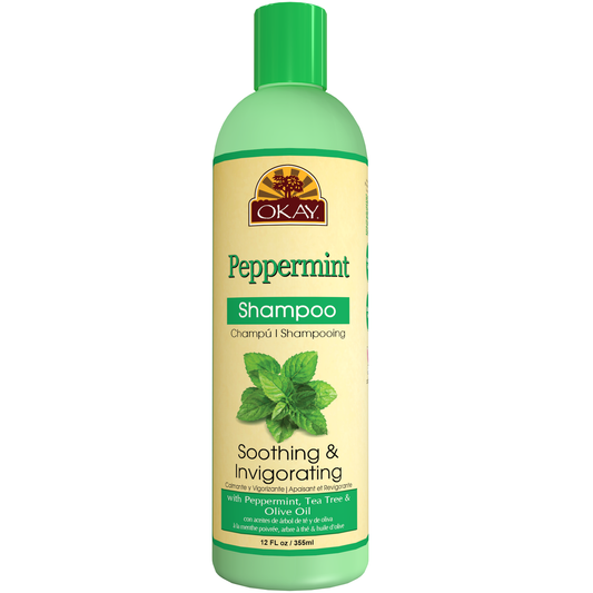 Okay Soothing and Invigorating Peppermint Shampoo 12 Oz