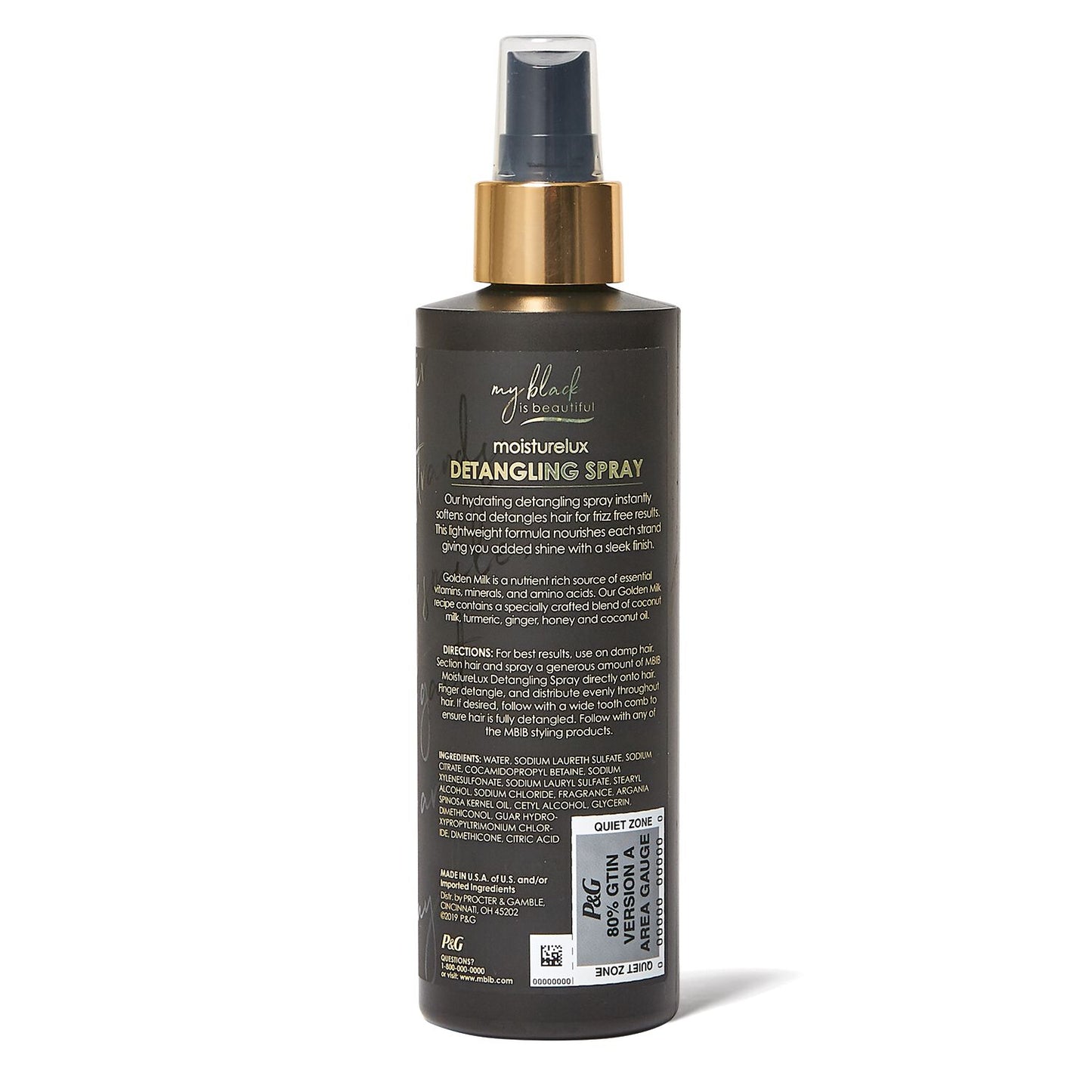 MY BLACK IS BEAUTIFUL GOLDEN MILK MOISTURE LUXE DETANGLING SPRAY