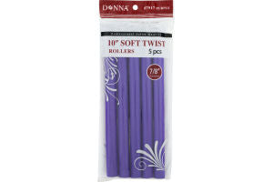 Donna Rollers 7/8" Soft Twist Purple - 5 PCS